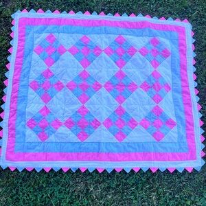 VINTAGE:Double Four Patch known as “stacking block” pattern.